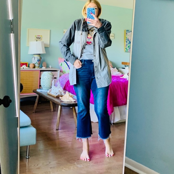 Dravus Two Tone Gray Hoodie Light Short Jacket XL - Picture 5 of 6